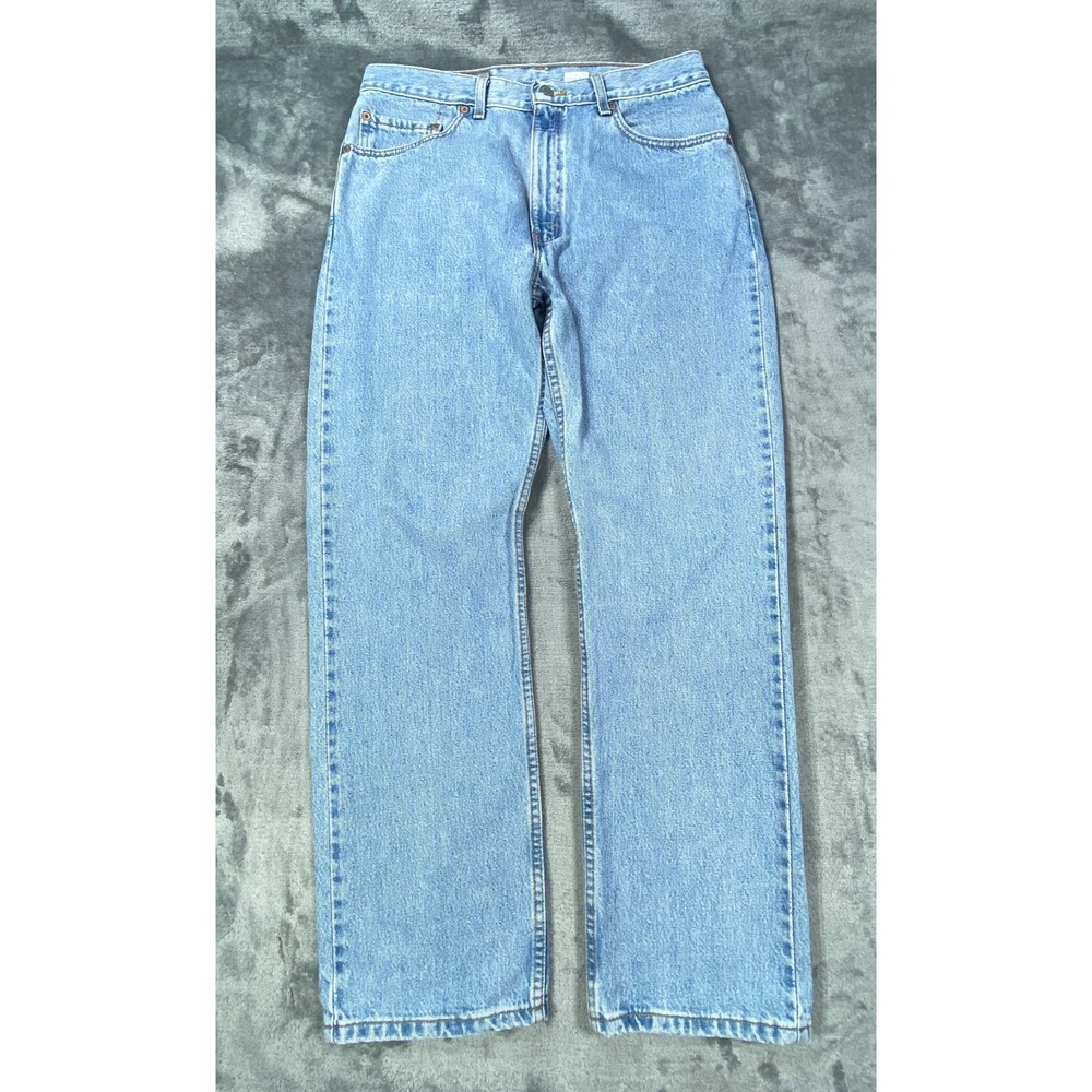 Vintage Levi's 505 Jeans 32x29 Blue USA Made Straight Leg Light Wash Red Tab Y2K